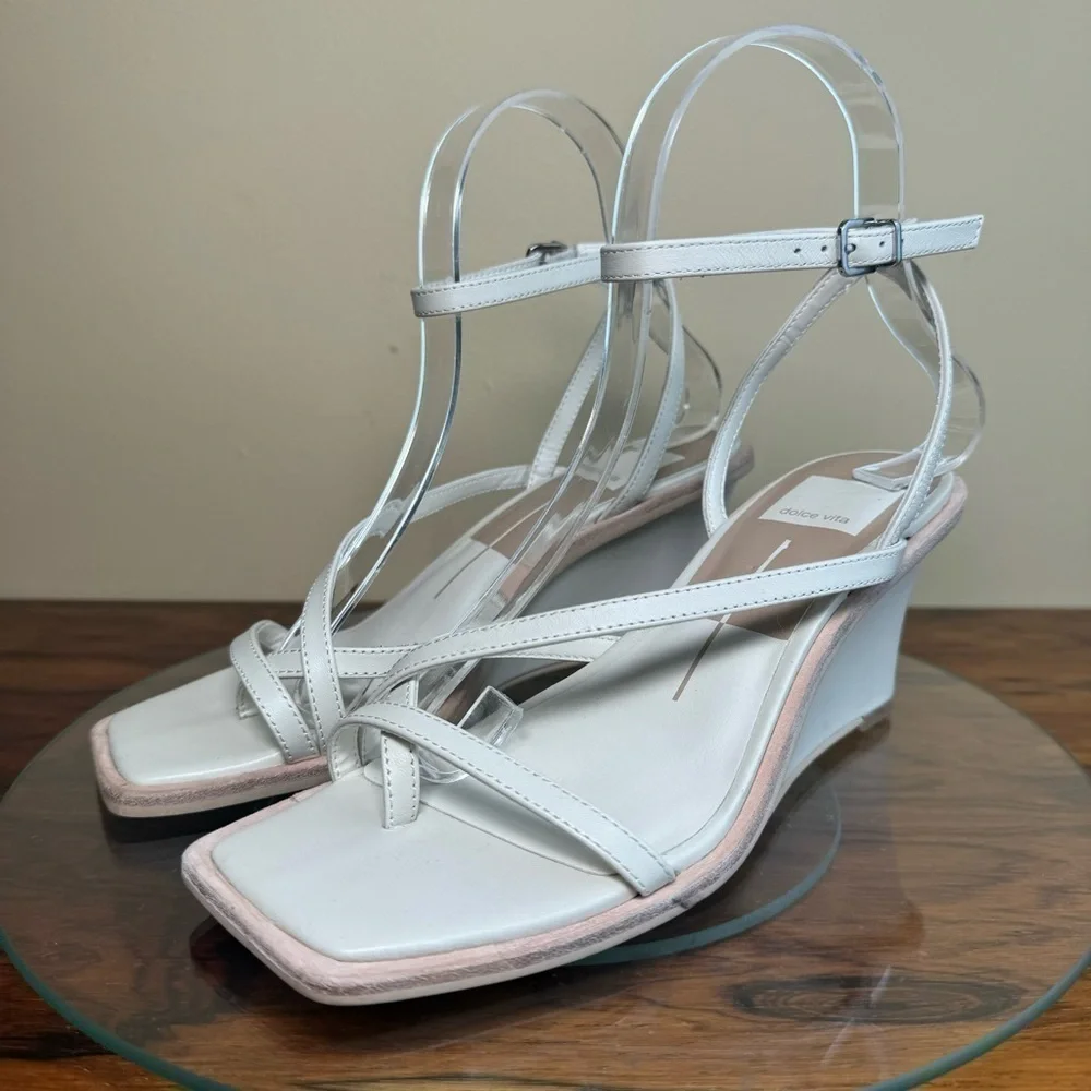 Dolce Vita Gemini Wedges - ivory leather